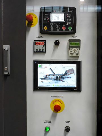 what does the control cabin do in mobile crushers and screens machines